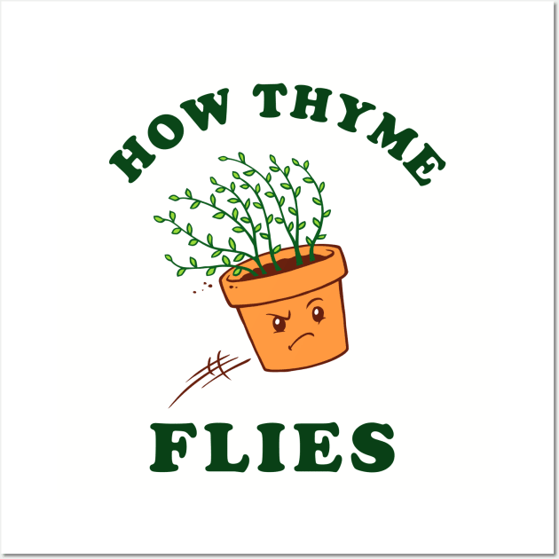 How Thyme Flies Wall Art by dumbshirts